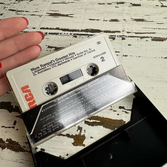 Rampal's Greatest Hits Cassette Case Only Waltz Bach Debussy Classical Vintage - Picture 5 of 6